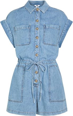 Paige Maliah Denim Jumpsuit - Light Blue - 2 (UK4 / Xxs)