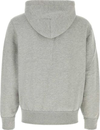 Polo Ralph Lauren Mens Cotton-Blend Hoodie Gray Polyester Sweater