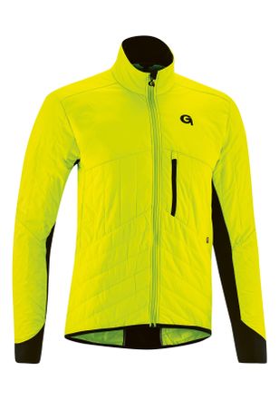 Gonso Fahrradjacke GONSO Tomar, Herren, Gr. XL, gelb (neongelb), 100% Polyamid, Jacken Fahrradjacke, Herren Primaloft-Jacke, warm, atmungsaktiv und winddich