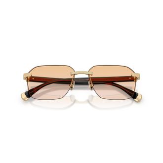 Brunello Cucinelli 0bc1011t Titanium Sunglasses with Gold Finish and Gradient Lenses