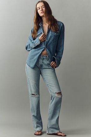 AG - Adriano Goldschmied AG Sandra Low-Rise Straight-Leg Jeans