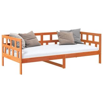 Berkfield Home Beautiful Day Bed without Mattress Wax Brown 90x200 cm Solid Wood Pine