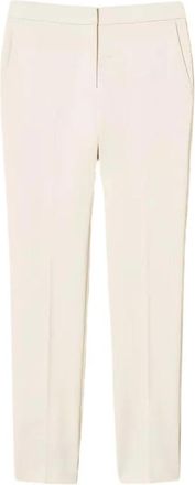 Twinset Cigarettebroek met verborgen haak - Dames - Slim Fit Broeken - Beige - S - Broeken