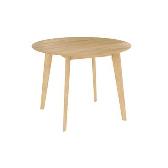 Rendez-Vous D&eacute;co Mesa de comedor redonda de madera clara, 4 personas
