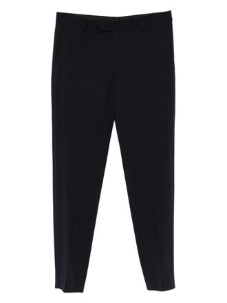 Karl Lagerfeld textured straight-leg trousers - Blue