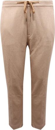 Paolo Pecora Casual Broek met Viscosemix - Heren - Slim Fit Broeken - Beige - M - Katoen - Broeken