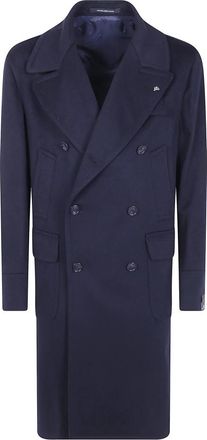 Tagliatore Double-Breasted Coats - Heren - Mantel - Blauw - XL - Jassen