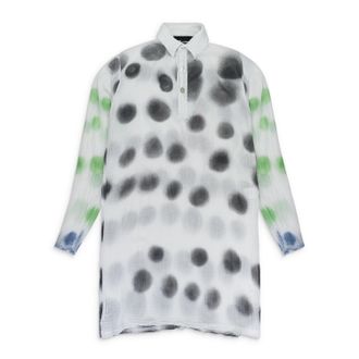 Edward Cuming WHITE POLKA BLOUSE