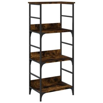 vidaXL Estanter&iacute;a De Madera Ingenier&iacute;a Roble Ahumado 50x33x117,5 Cm Vidaxl