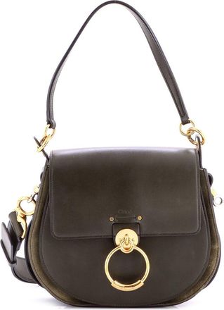 Chlo&eacute; Green Leather Tess Bag Large (Authentic Pre-Loved)