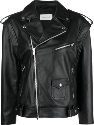 ARMARIUM Zwarte lamsskin bikerjas - Dames - Leren en Su&egrave;de Jassen - Zwart - XS - Jassen