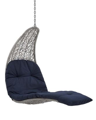 ModWay Landscape Hanging Chaise Lounge Outdoor Patio Swing Chair
