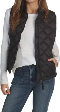 Dylan Quilted Vest In Black