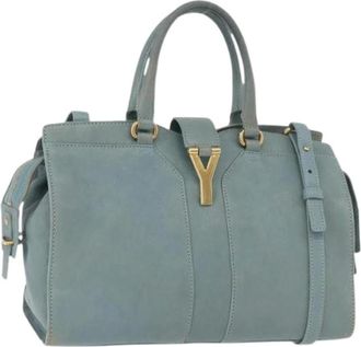 Saint Laurent Pre-owned Handbags, female, Blue, Size: ONE SIZE Pre-owned Vintage Hand Bag