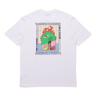 Puma Back Pattern Printing Short Sleeve White 597337-02
