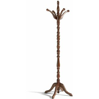 HERDASA Herdasa - Perchero Mod. 445 Clasico Acabado Lacado Nogal, 182 Cm(alto)44 Cm(ancho)44 Cm(largo)