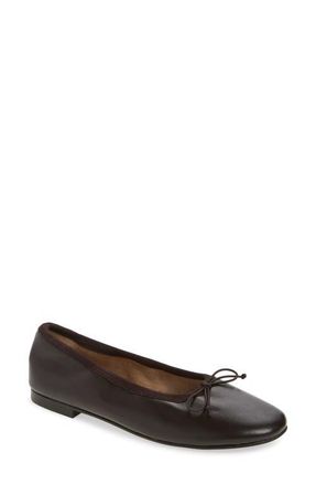 Tony Bianco Chelsea Ballet Flat in Chocolate Nappa at Nordstrom, Size 9.5