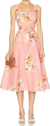 Hemant & Nandita Saba Buckle Long Dress In Blush