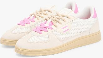 Tommy Hilfiger Womens Tommy Jeans Knit Skater Sneaker - Newsprint/Synthetic Blush - US 6.5 / EU 37