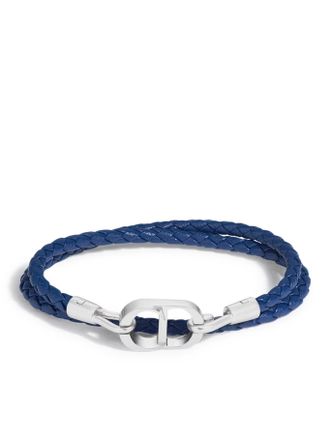 Dior DOUBLE CD ICON BRACELET IN BRAIDED LAMBSKIN - Christian Dior - Man