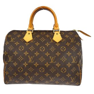 Louis Vuitton Speedy Handbag Monogram Canvas Brown Canvas Handbag (Pre-Owned)