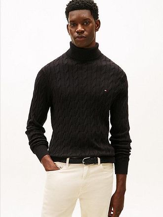 Tommy Hilfiger Cable Knit Roll Neck Jumper