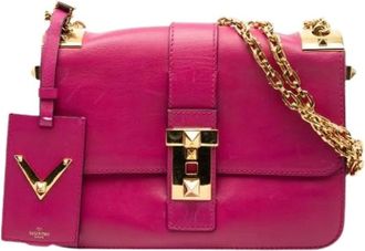 Valentino Pre-owned Shoulder Bags, female, Pink, Size: ONE SIZE Pre-owned Shoulder Bag
