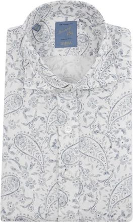Barba Shirts - Heren - Casual Overhemden - Wit - 2XL - Katoen - Overhemden