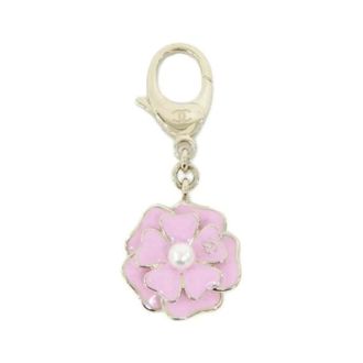 Chanel Pre-owned Accessories, female, Pink, Size: ONE SIZE Pre-owned Pearl Keyring
