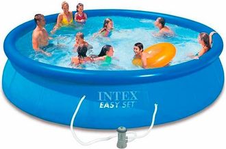 Intex Piscina Hinchable Redonda Easy Set - Diam. 366x076 M - 56 M3 Intex