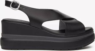 Nero Giardini Womens Gladys Crossover Strap Sandal In Black