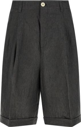 Jacquemus Linen Bermuda Mens Shorts