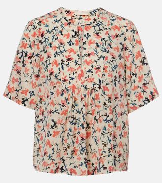 Ulla Johnson Calla floral silk top