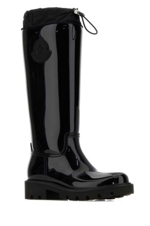 Moncler Womens Black Rubber Kick Stream Boots 999 Upper: Pvc Stivali