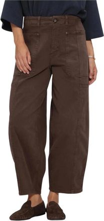 Mos Mosh MOS Mosh, Broeken, Dames, Bruin, W33, Dames Broeken Mmrosy Via Pant