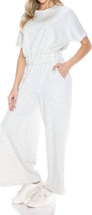 Ariella Scuba Cropped Jumpsuit In Heather