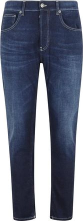 Dondup Blauwe Carrot Slim Fit Jeans - Heren - Slim Fit Jeans - Blauw - W36 - Denim - Jeans