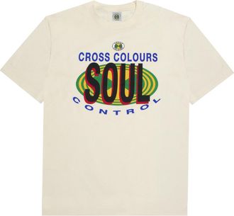 Cross Colours Soul Control T-Shirt in Ivory at Nordstrom, Size Medium