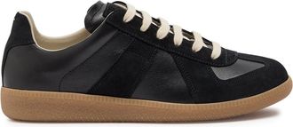 Maison Margiela Replica Panelled Leather Sneakers - Black - 38 (IT38 / UK5)