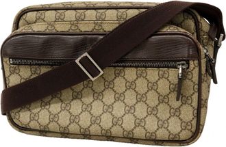 Gucci Brown Pvc Shoulder Bag (Pre-Owned)