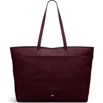 Radley London Maldon Mews Large Leather Zip Top Tote in Dark Cherry at Nordstrom Rack