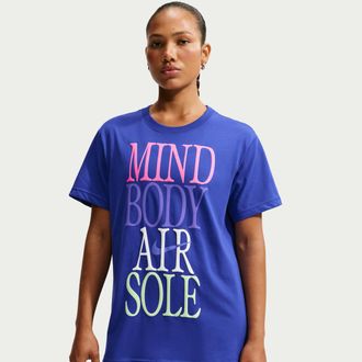 Nike Womens Nike Sportswear Classic Oversized T-Shirt in Blue | IM6399-417