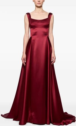 Atu Body Couture square-neck A-line dress - Red