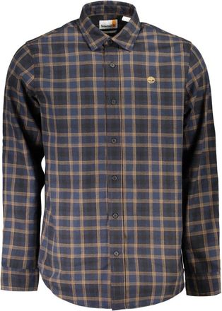 Timberland Blauw geruite overhemd met lange mouwen - Heren - Casual Overhemden - Blauw - S - Overhemden