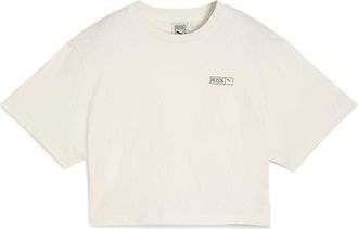 Puma (WMNS) PUMA x Rose T-Shirt Warm White 633806-77
