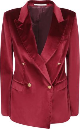 Tagliatore Ros Jacket - Dames - Blazers - Rood - XS - Katoen - Jassen