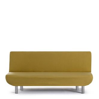 Eysa Funda de sof&aacute; 3 plazas clic clac biel&aacute;stica mostaza 180 - 200 cm