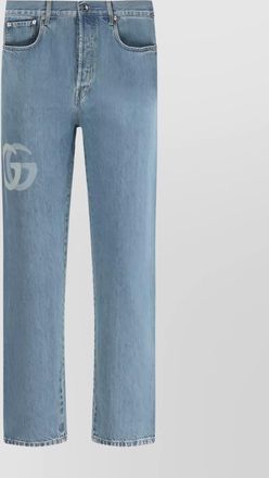 Gucci straight cotton jeans with five pockets