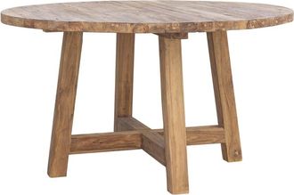 Moycor Mesa de comedor 4/6 personas de madera beige anch. 140 cm