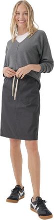 Pact Organic Cotton Daily Twill Skirt in Storm at Nordstrom, Size X-Small
